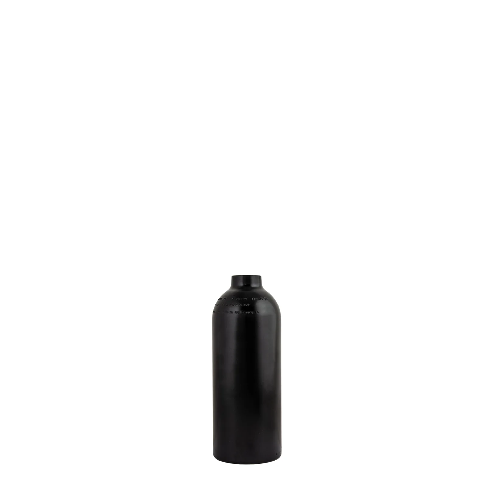 Alu tank 1,5 L 207 bar, Tecline, tank only, black - Military Line