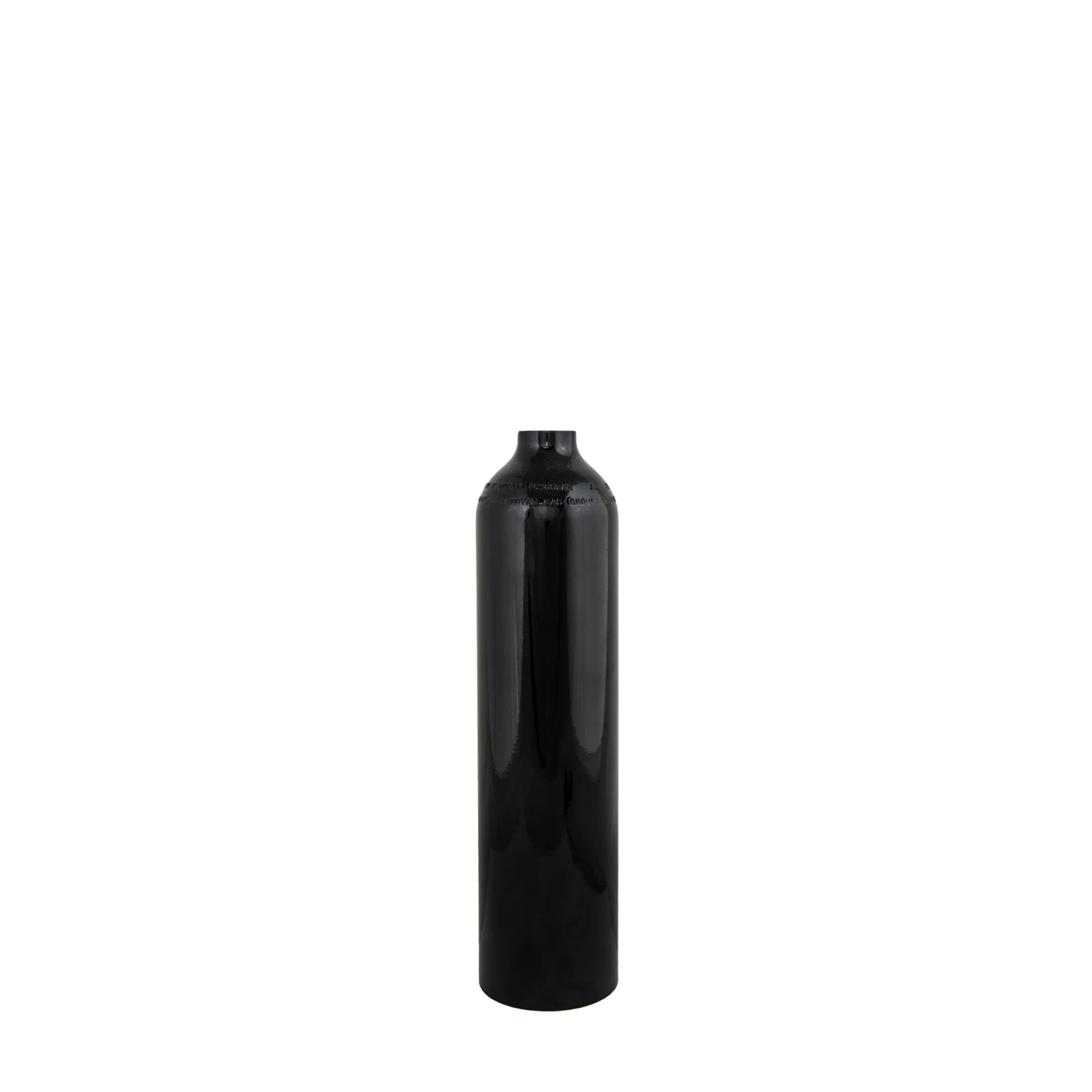 Alu tank 2 L 207 bar, Tecline, tank only, black - Military Line