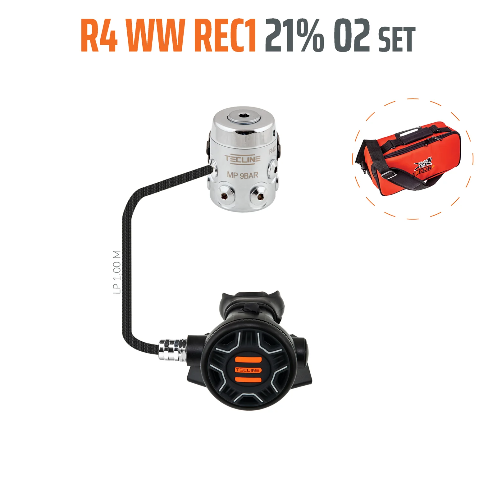 Regulator R4 WW REC1 21% O2 G5/8, stage set - EN250A > 10°C