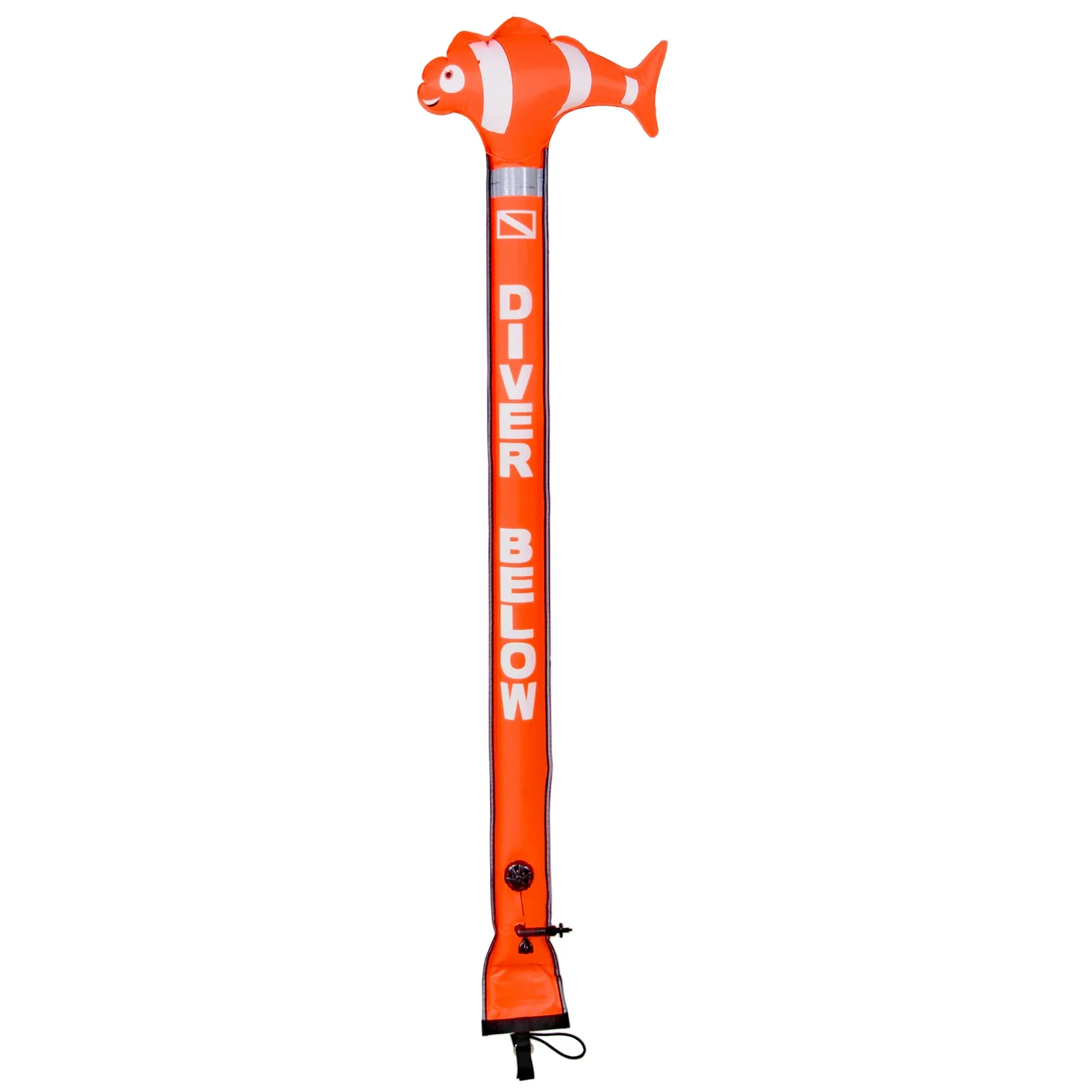 Boya cerrada 15/180 cm Clownfish con válvula OPR - naranja