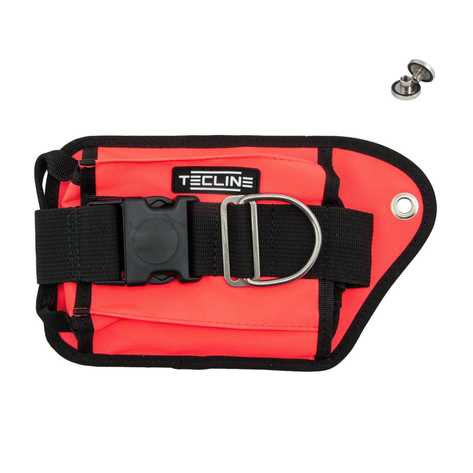 Double weight pocket, orange, left - Tecline