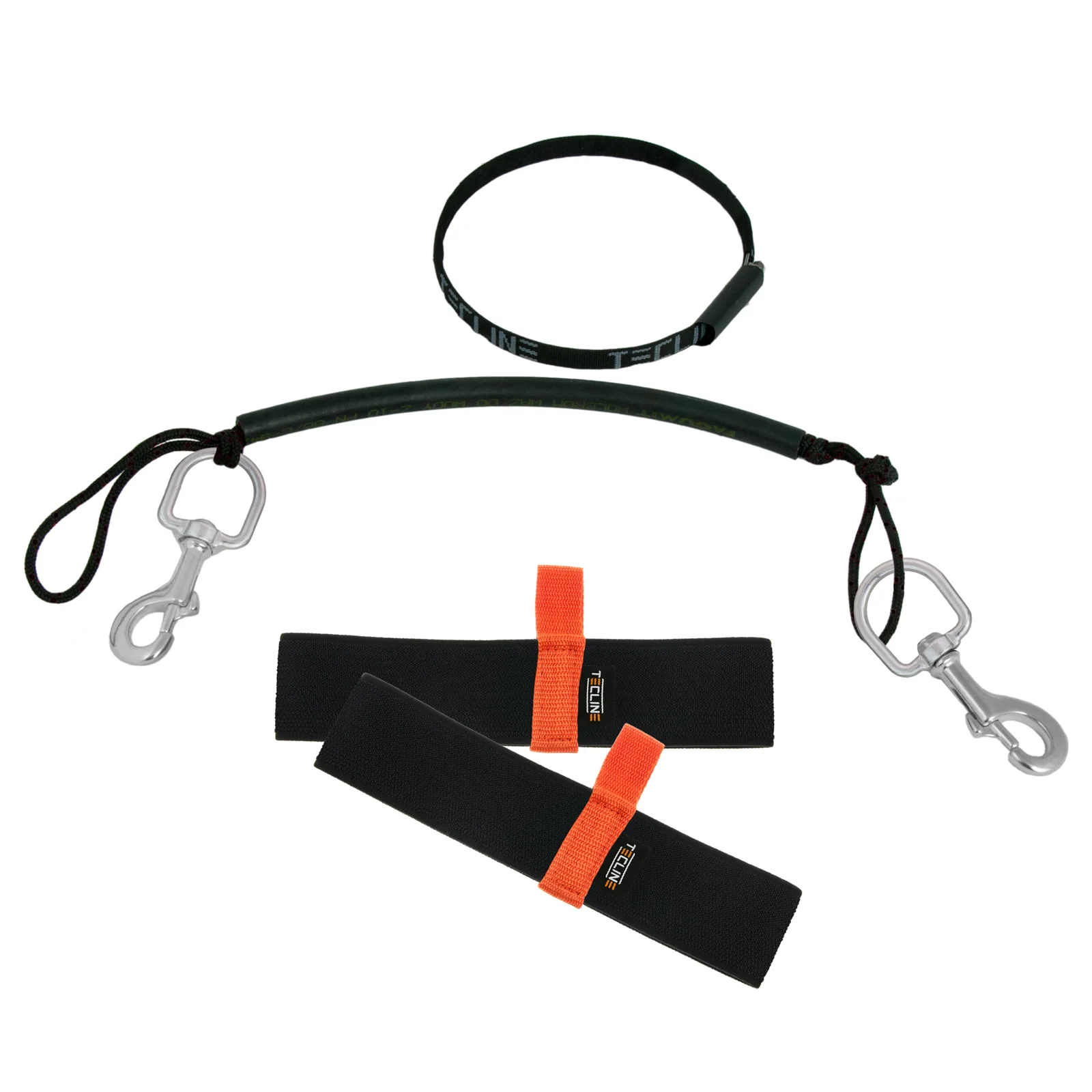 Kit Rigging Etapa 10/11,1L Mosquetones Inox 120mm con Elasticos