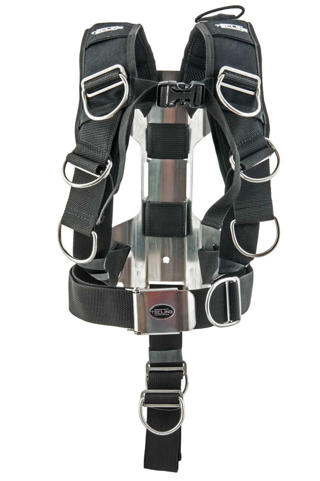 Harness Tecline Comfort standard webbing - incl. 3 mm SS backplate H MINI - weight 1,89 kg