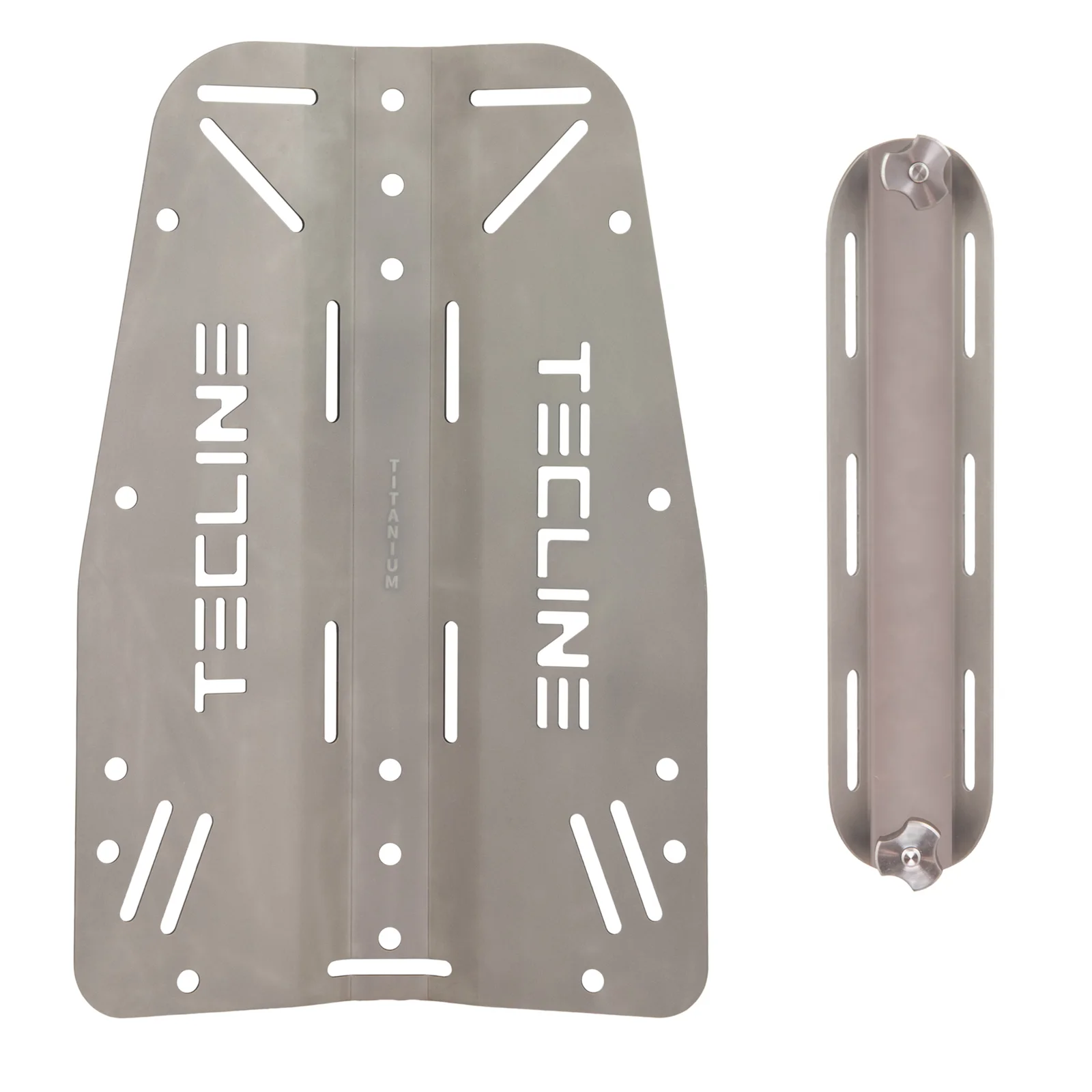 Standard titanium backplate with titanium adapter - set