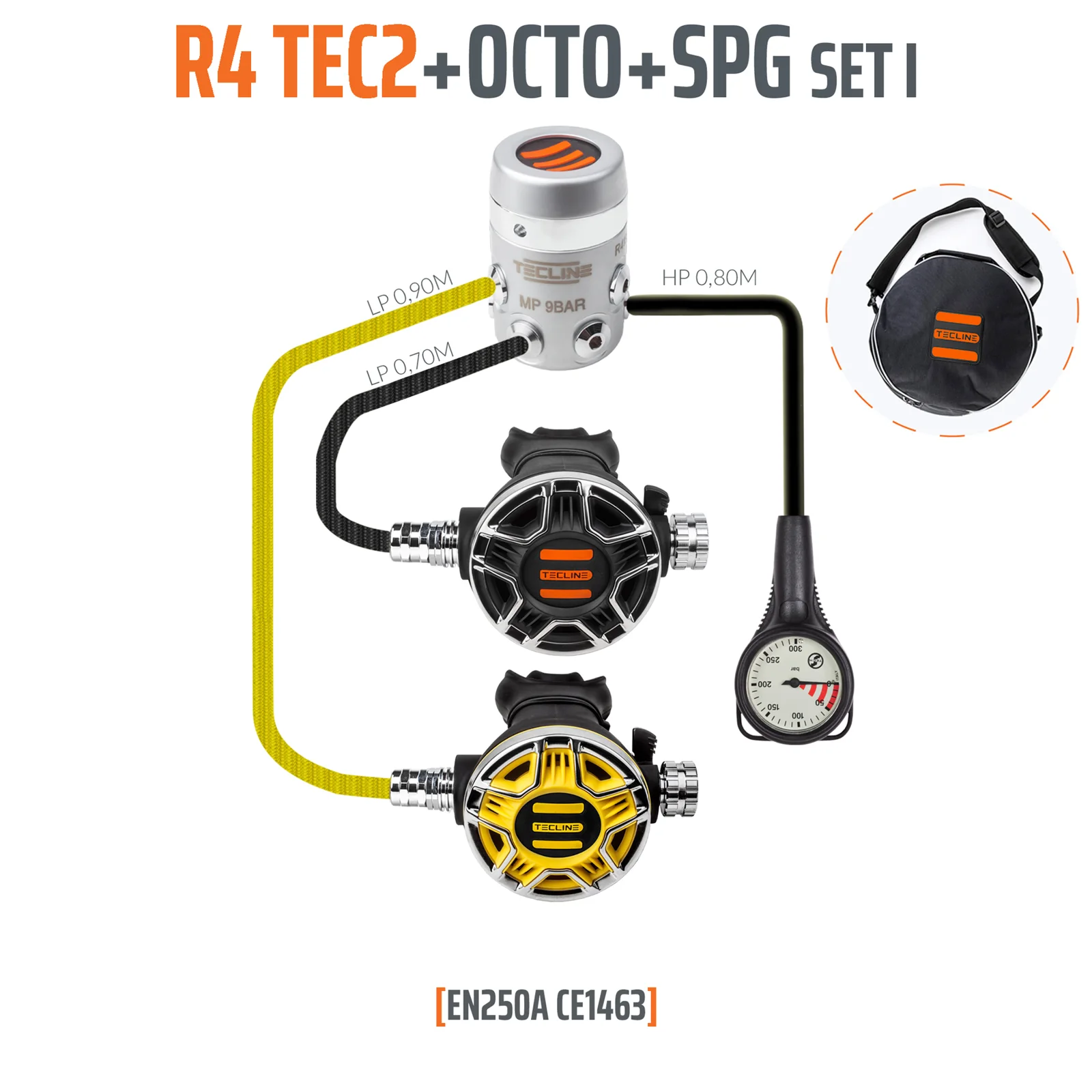 Regulator R4 TEC2 set I with octo and SPG - EN250A
