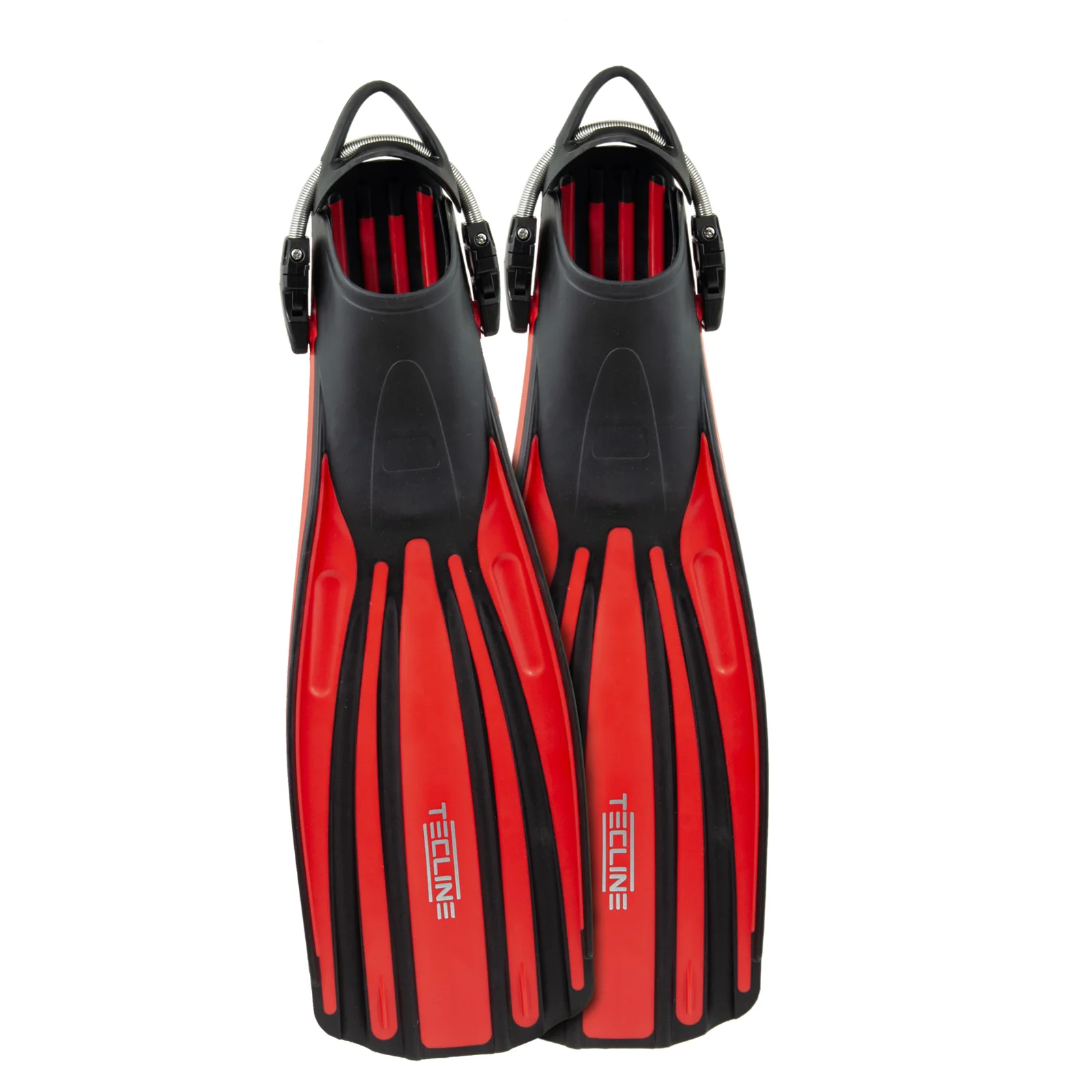Aletas RecTec con muelles Inox XL - rojo