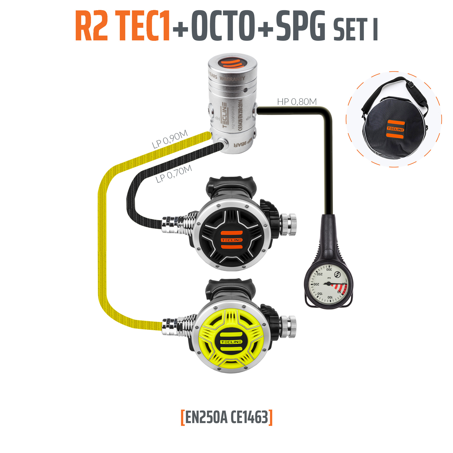 Regulator R2 TEC1 set I with octo and SPG - EN250A