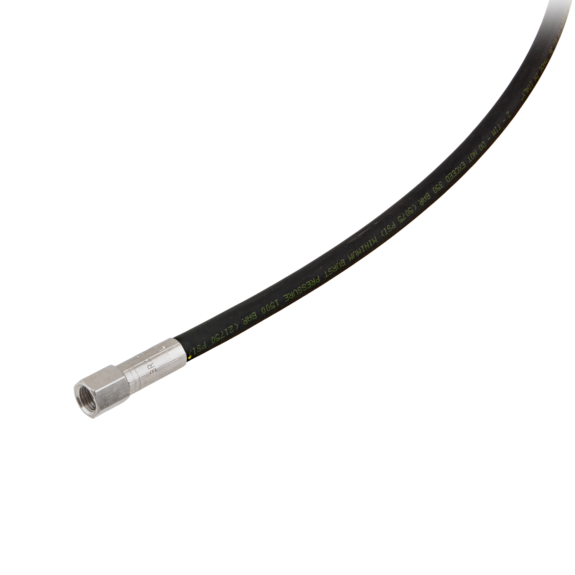 HP hose 1,00 m black, rubber