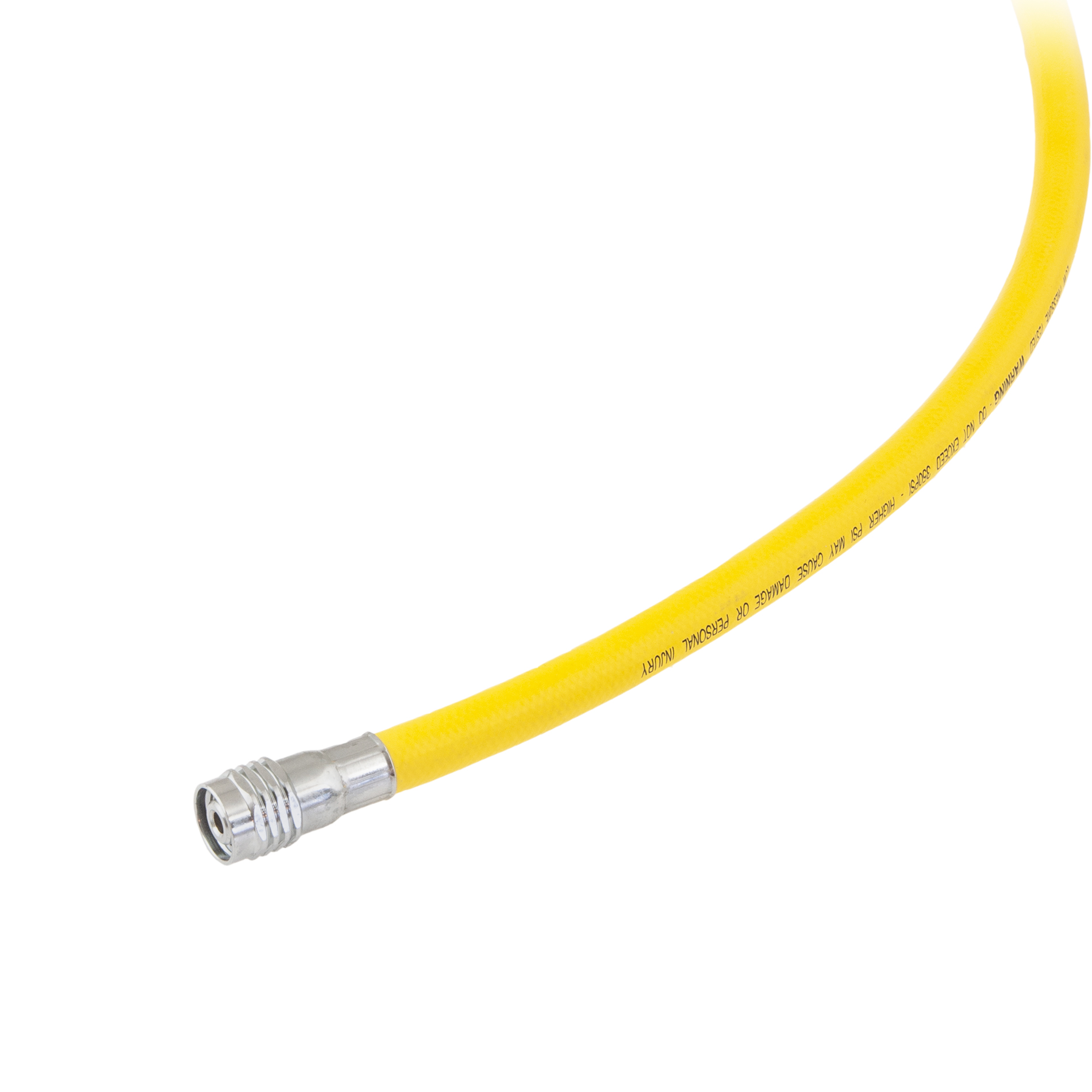 LP hose 0,90 m yellow, rubber