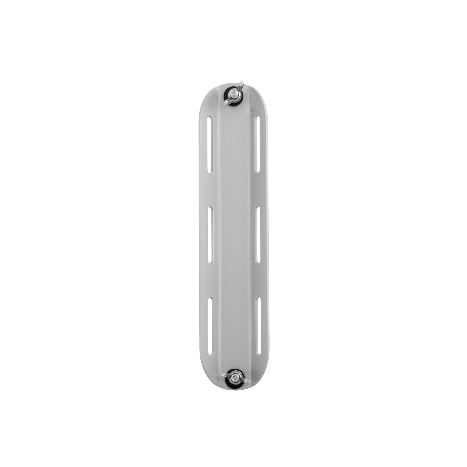 Single tank aluminum adapter with screws, short- 7x30,5cm 225g