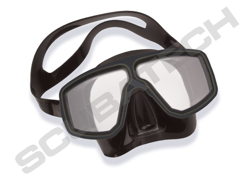 Mask Corsica, black silicone, black frame