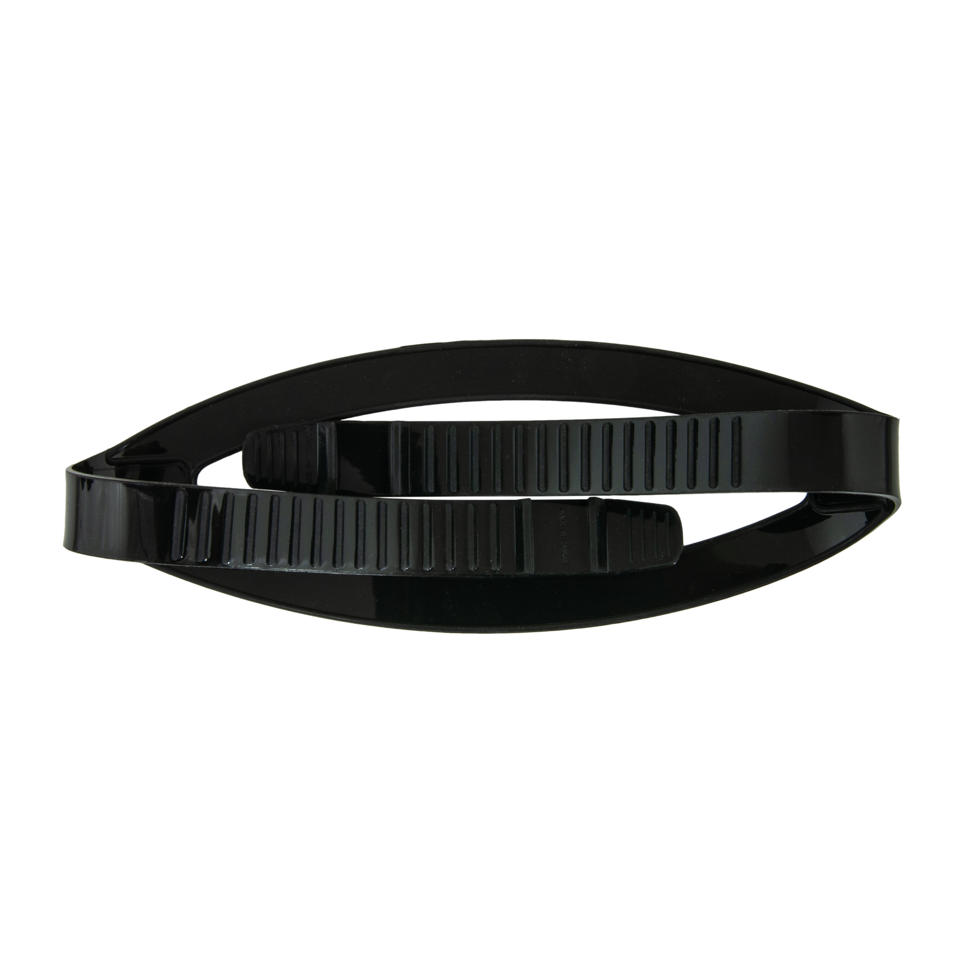 Mask strap, black silicone - 20 mm