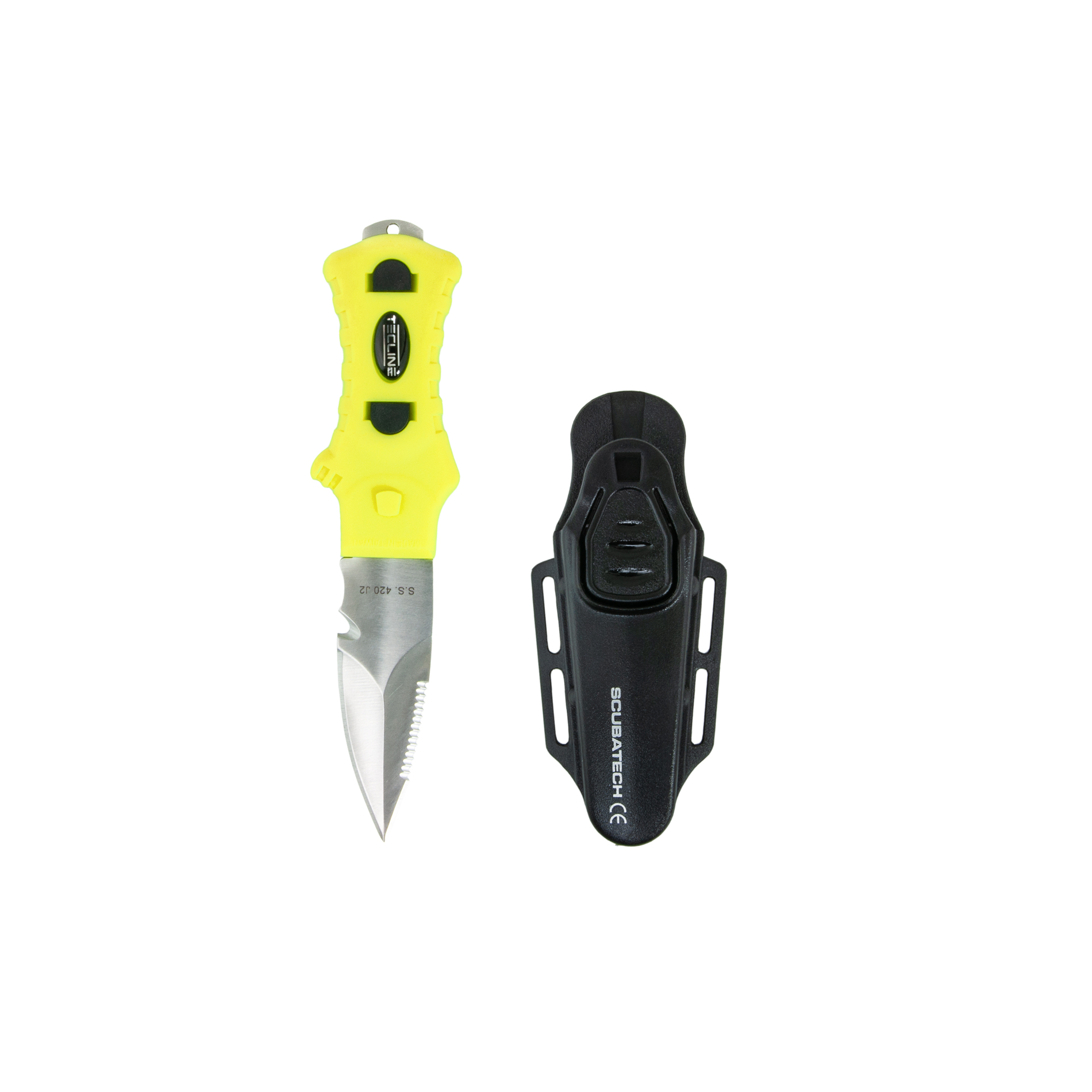 Knife Minirazor Alfa yellow, plastic holder