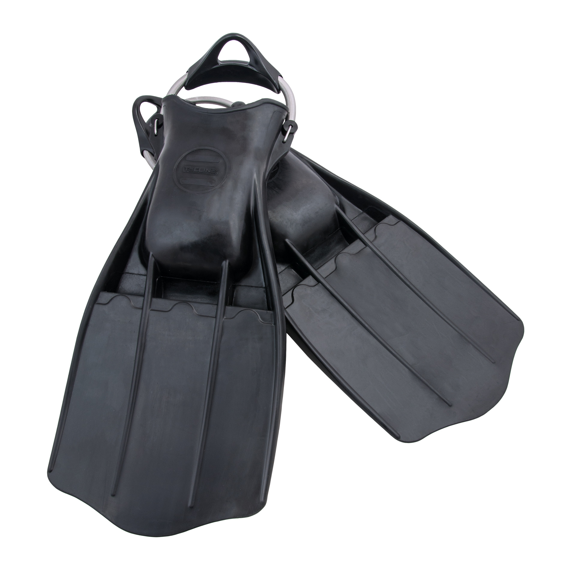 Aletas Goma JetStream Inox Talla M/L Negro