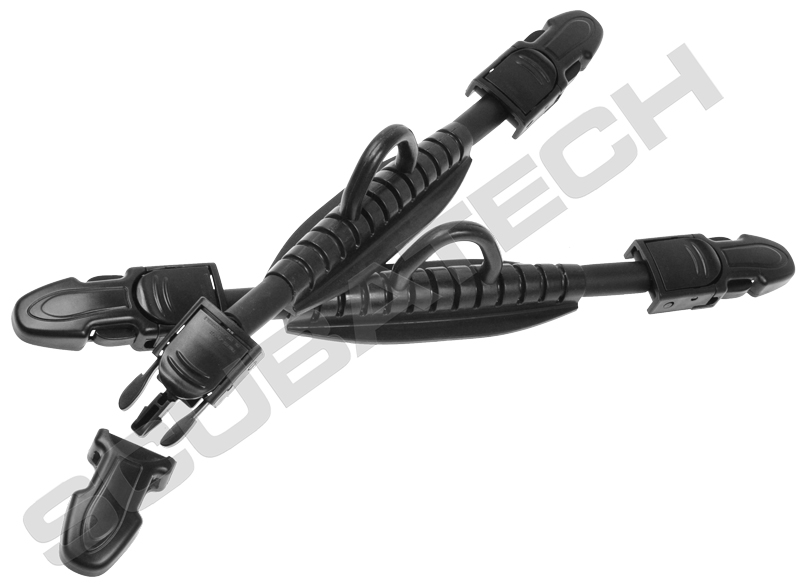 Springstraps for standard fins with buckle, (2) M
