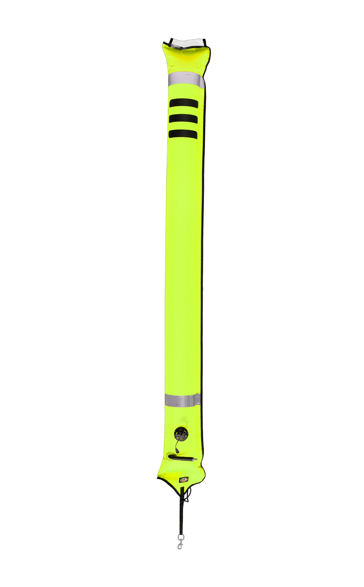 Closed buoy 22/180 cm, OPR valve, metal oral valve - yellow