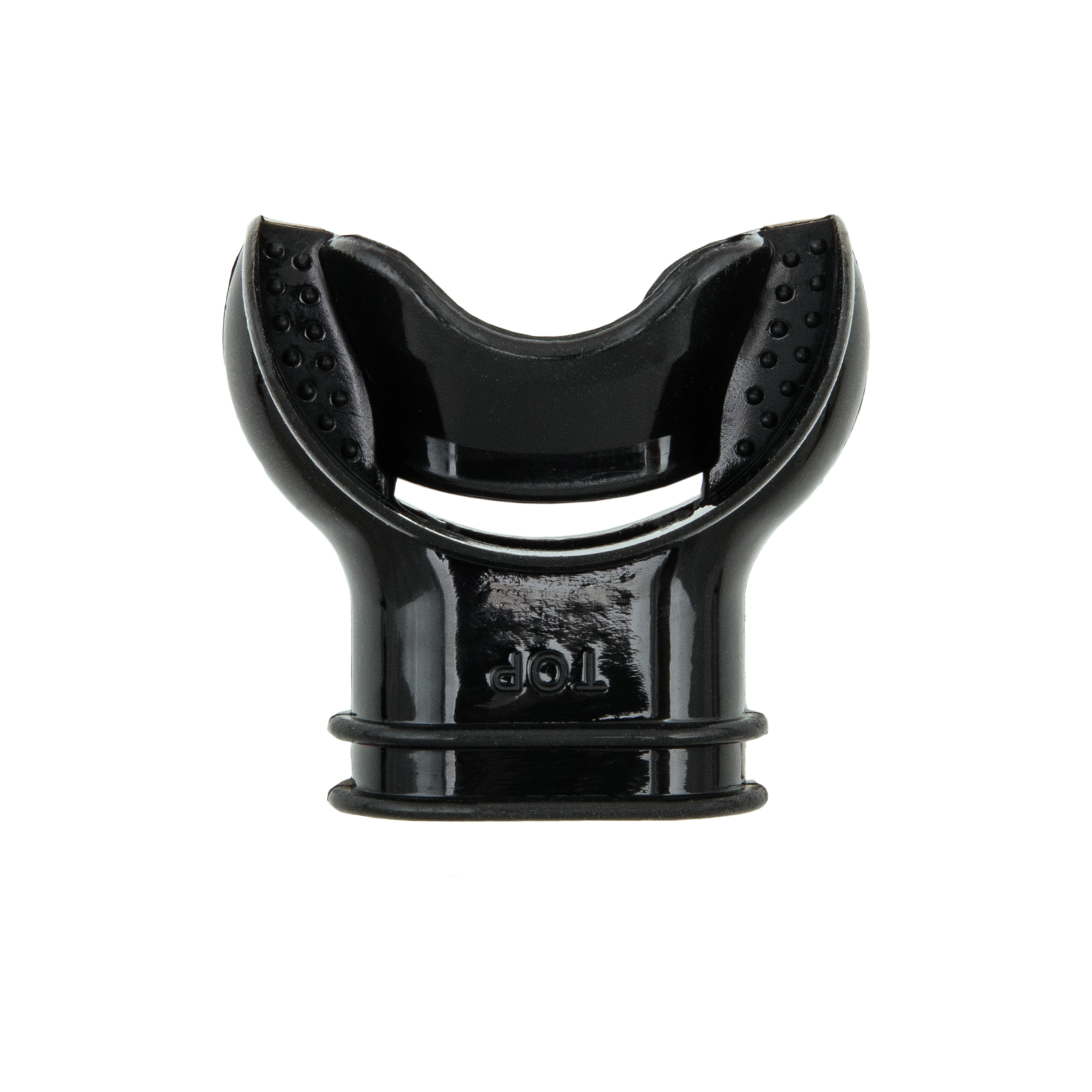 Ergoniomc mouthpiece for snorkel - black
