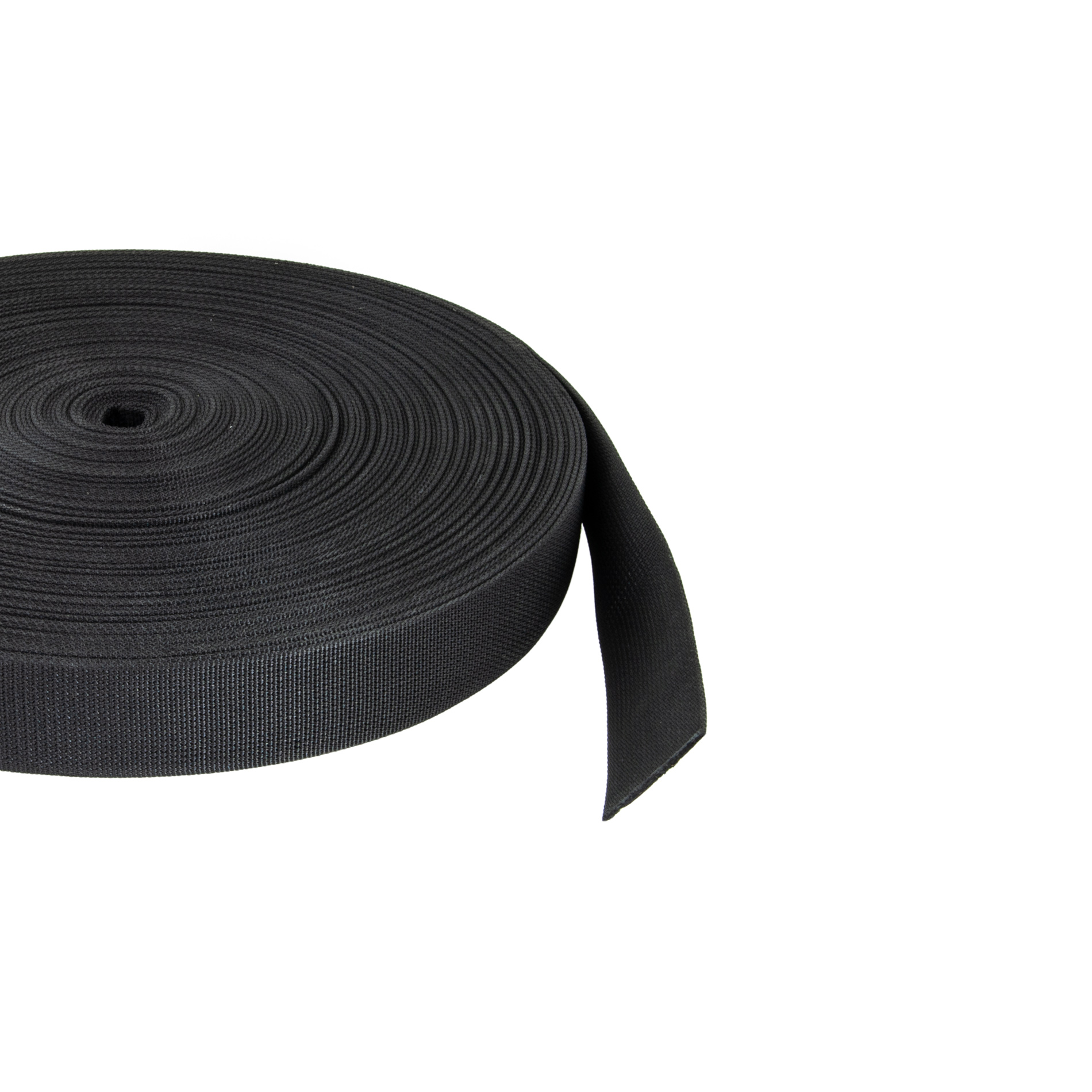 Webbing belt hard, 50mm 2,2mm - black