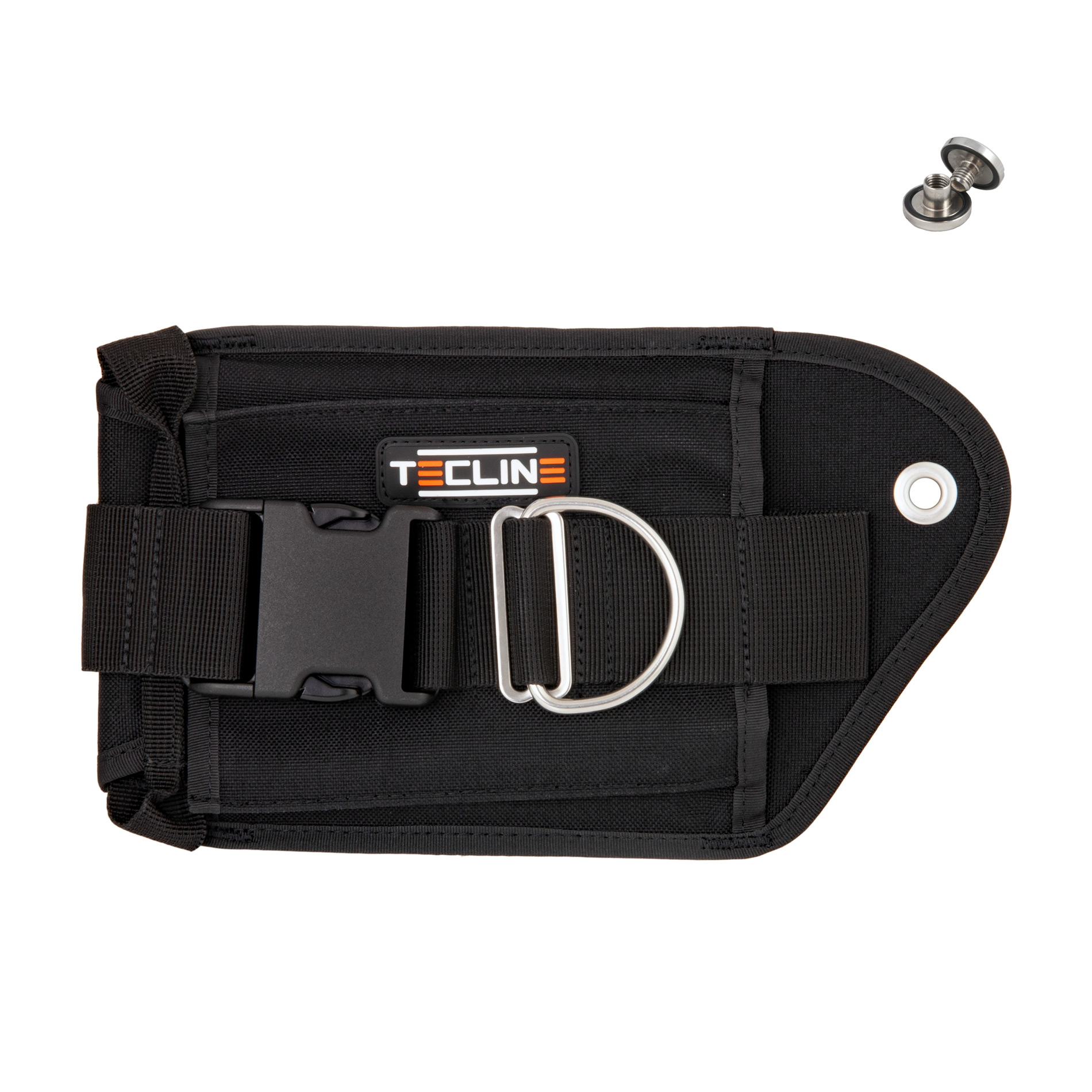Double weight pocket, black, left - Tecline
