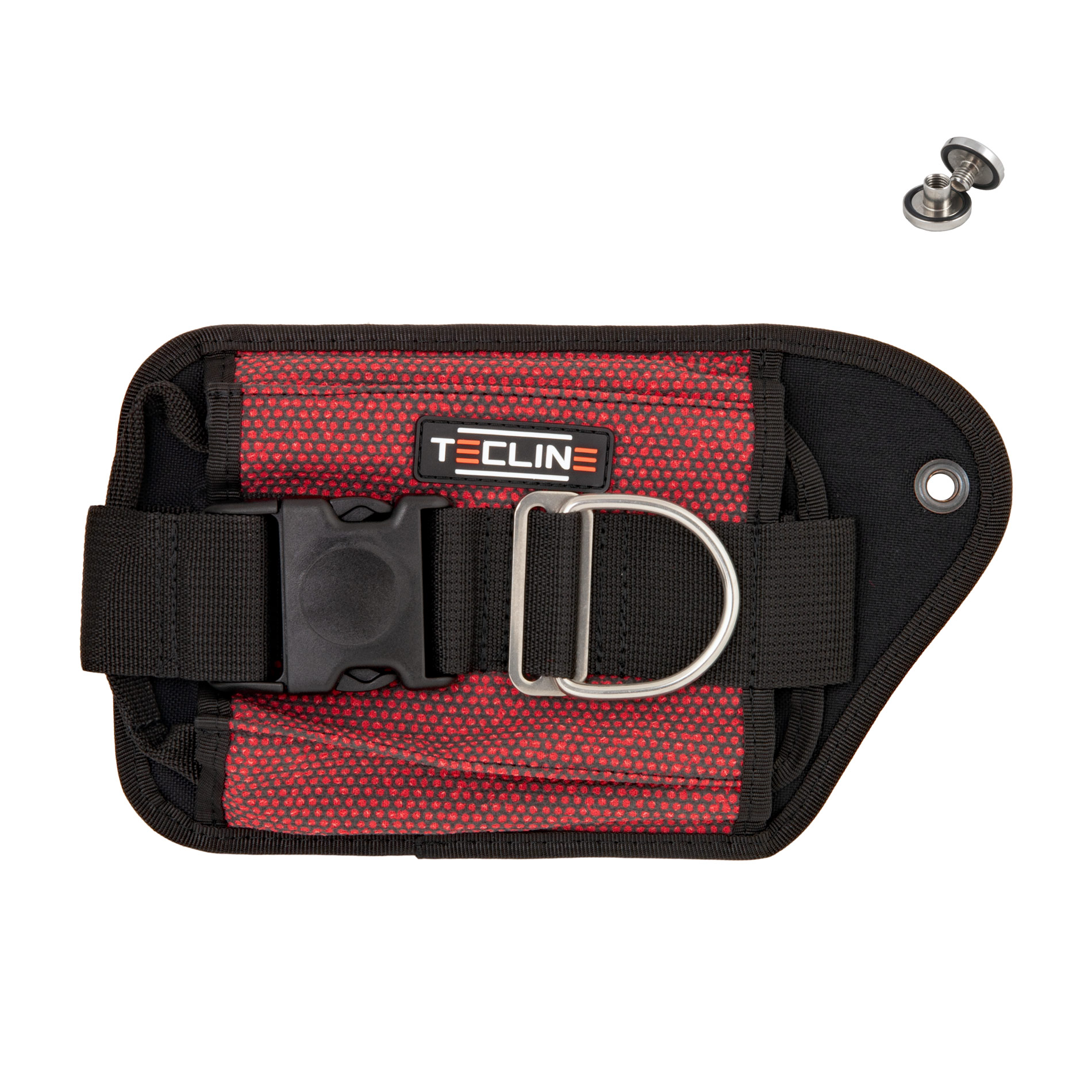 Double weight pocket Red Kevlar, left - Tecline