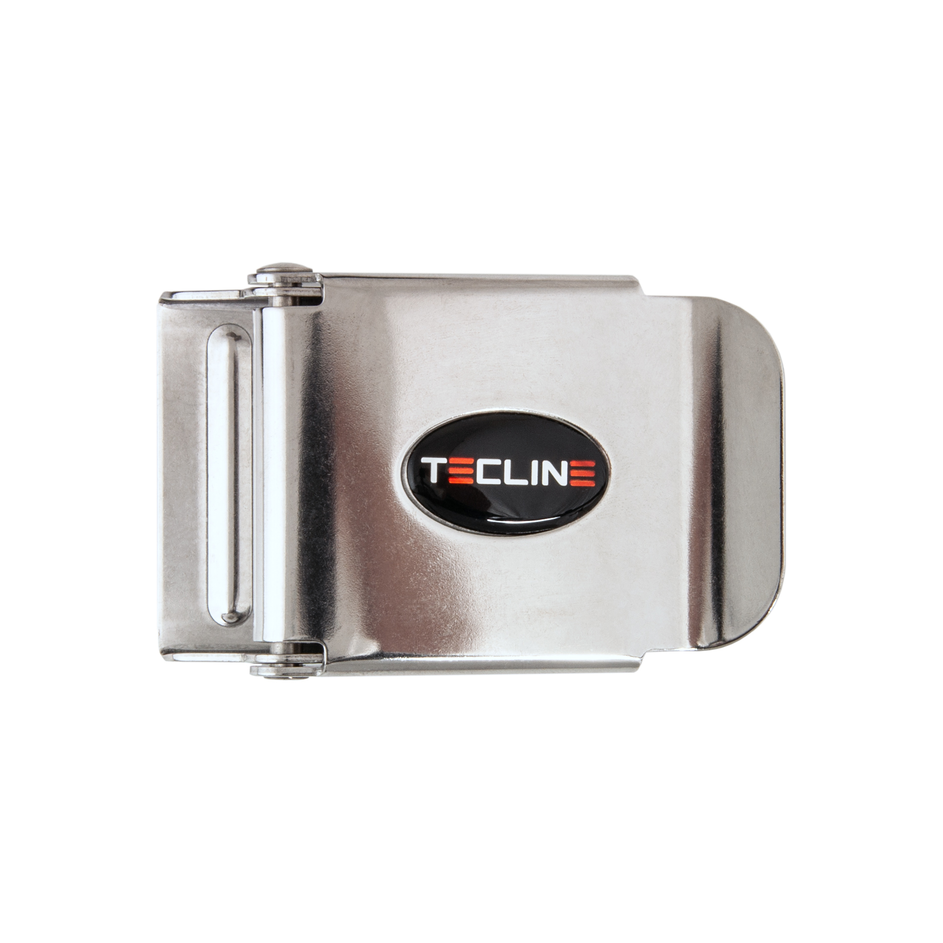 SS belt buckle 50 mm with logo - TecLine