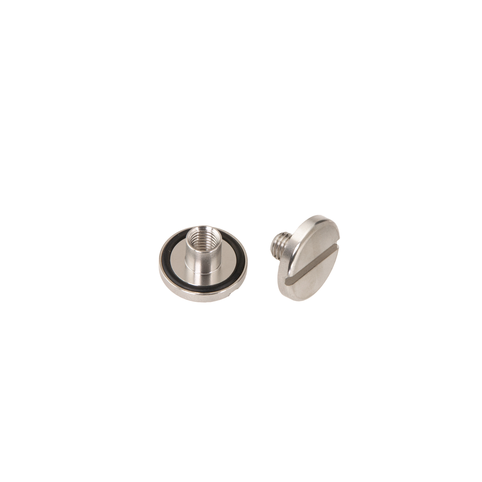 Tornillo y Tuerca Inox con O-ring Corto 10mm