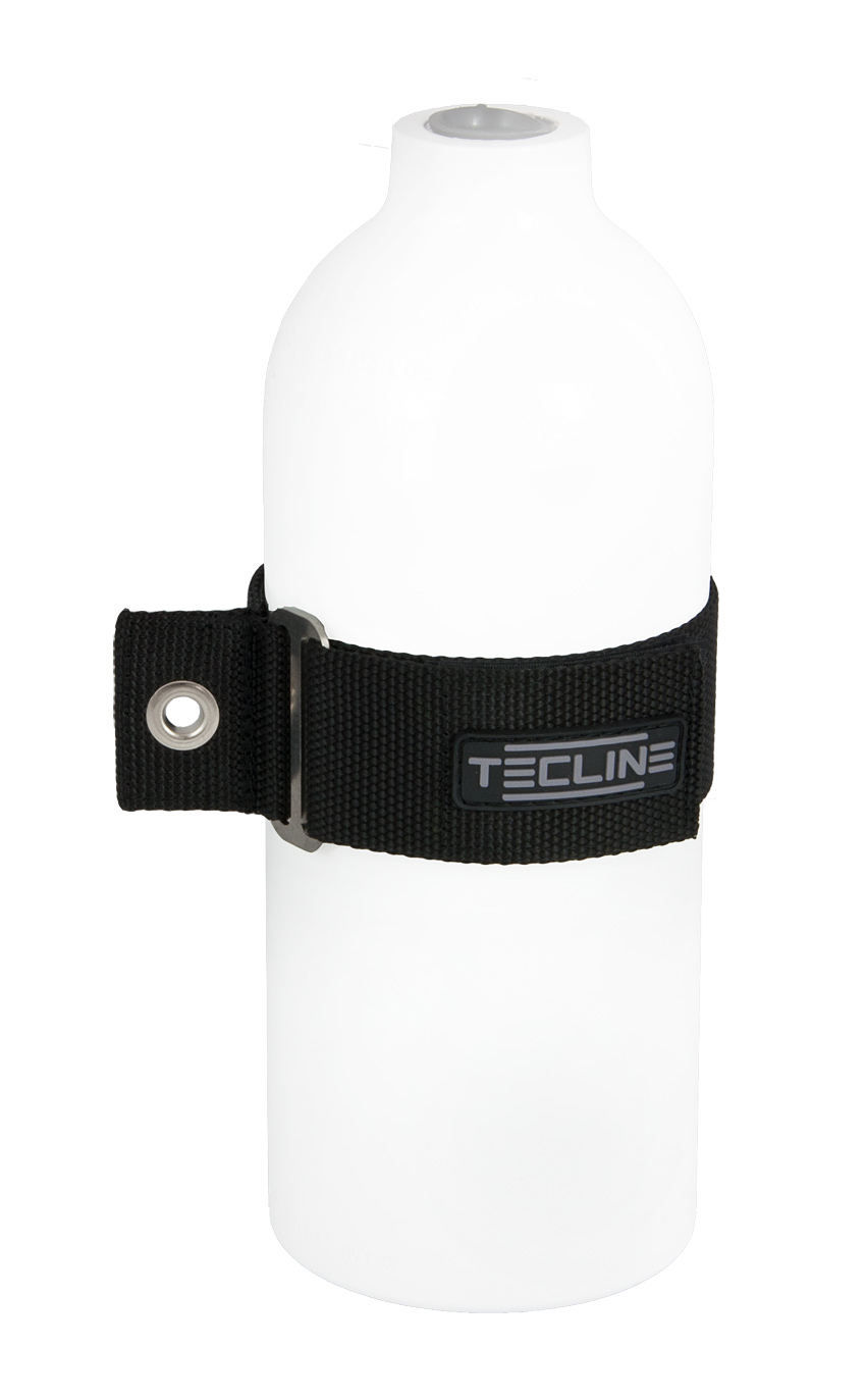 Mounting strap with tensioner for 1,5L, 2,0 and 3,0L alu tanks