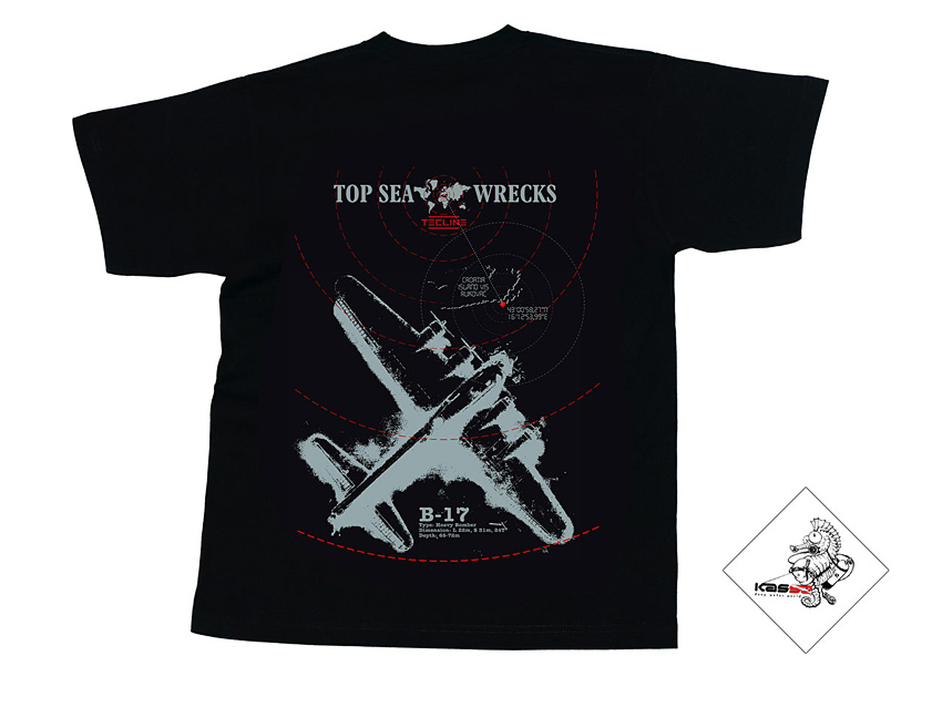T-shirt Tecline B-17, black S