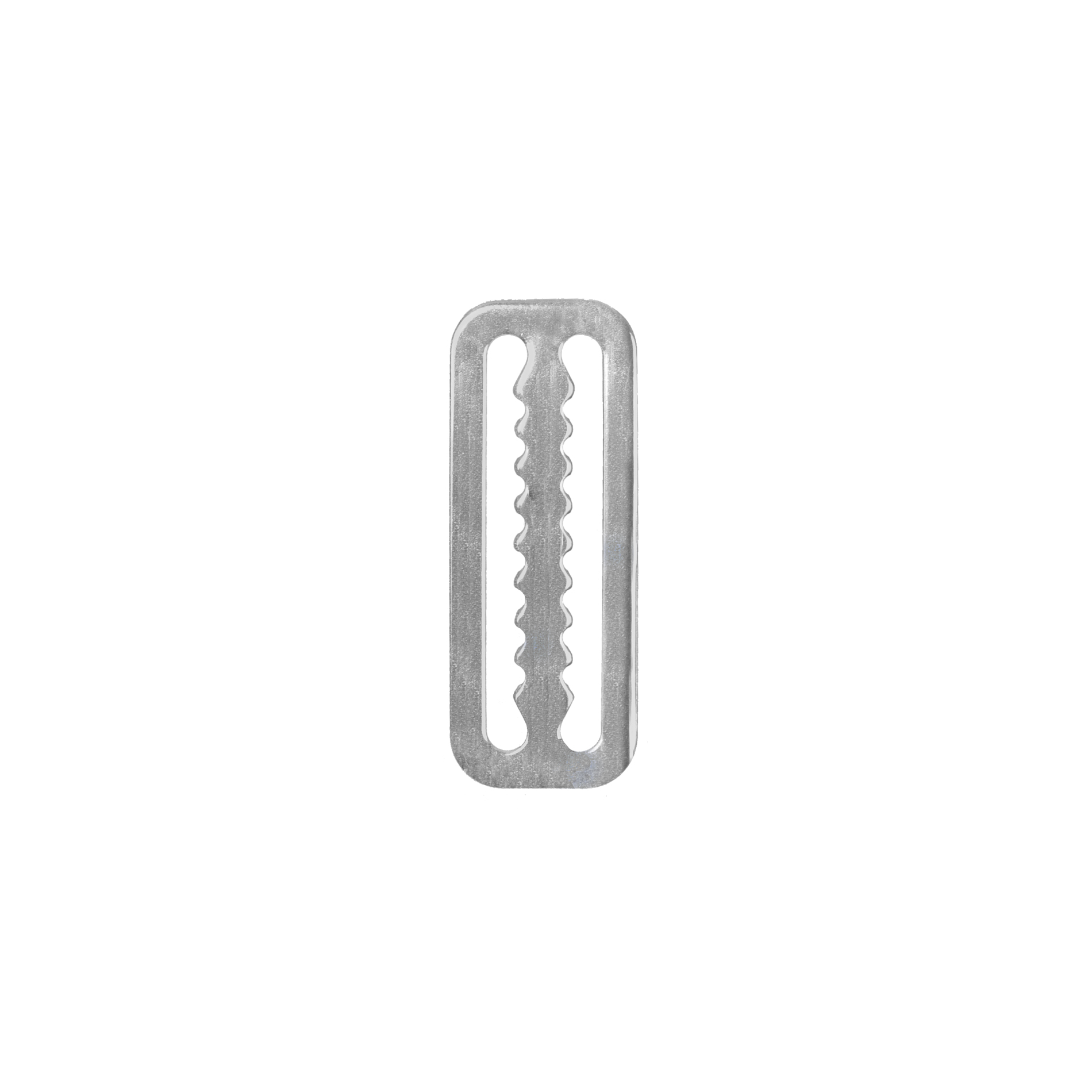 Serrated triglider 24x60 mm for webbing belt 50 mm
