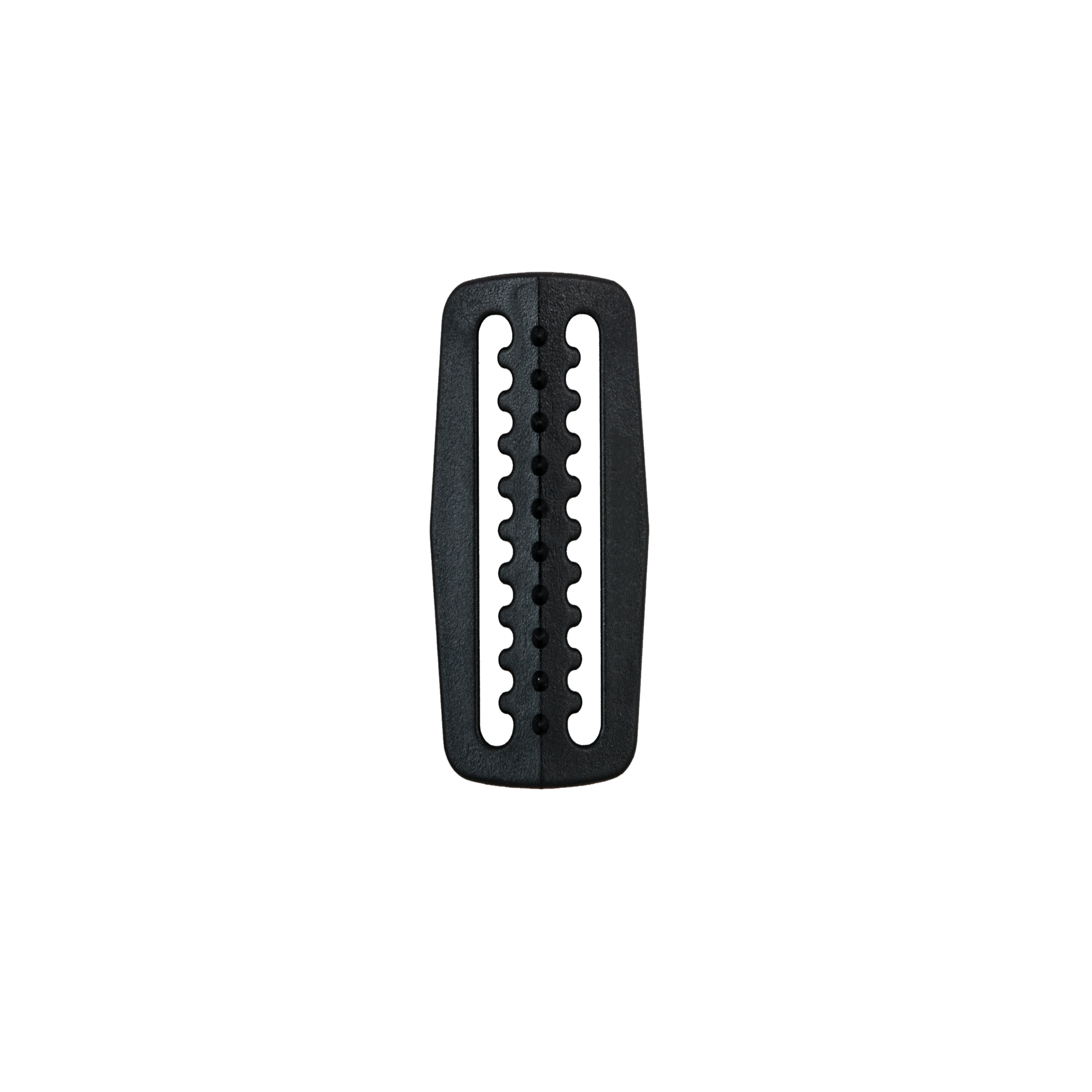 Serrated triglider plastic 35x60 mm for webbing belt 50 mm