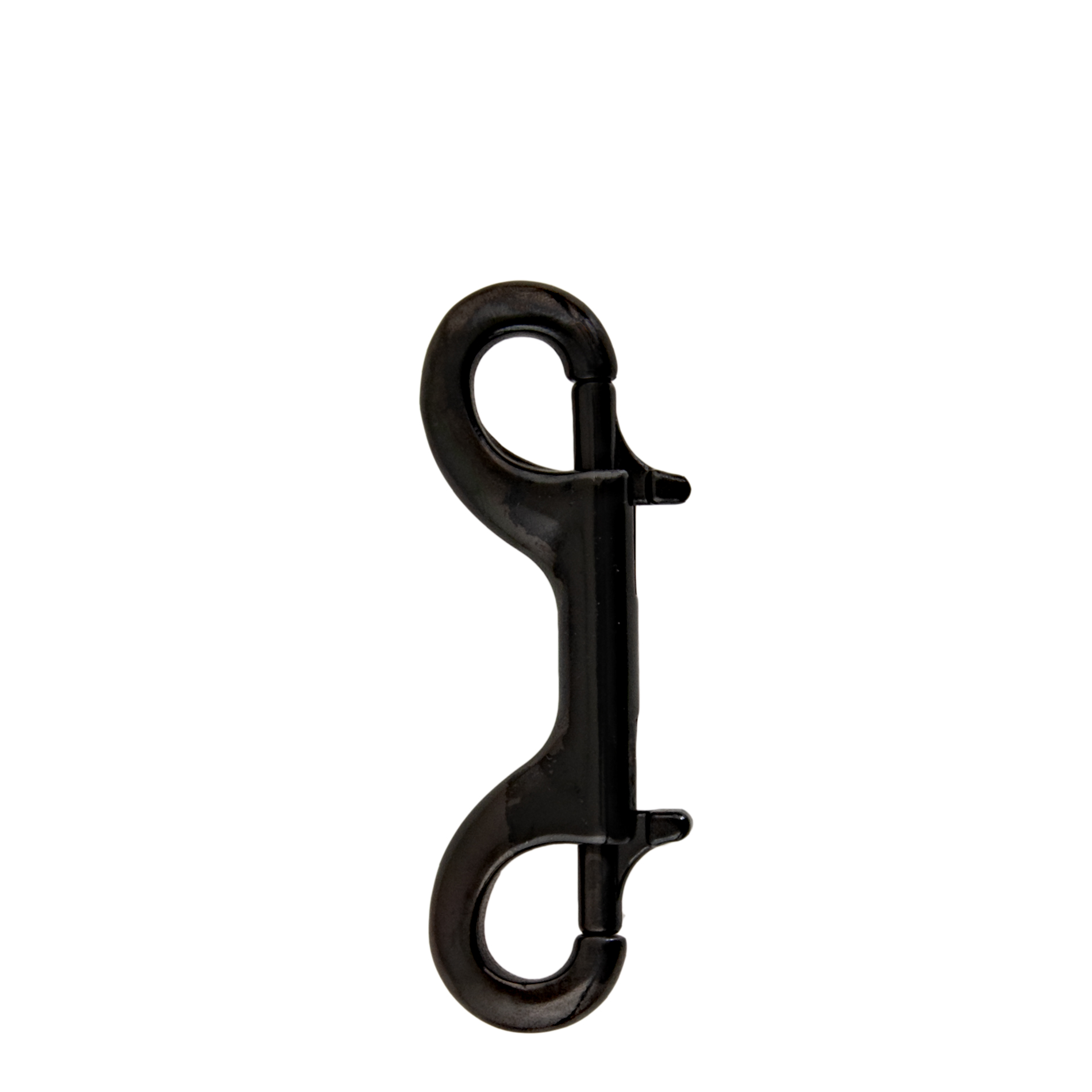 Mosqueton Doble Inox 90mm Negro Military