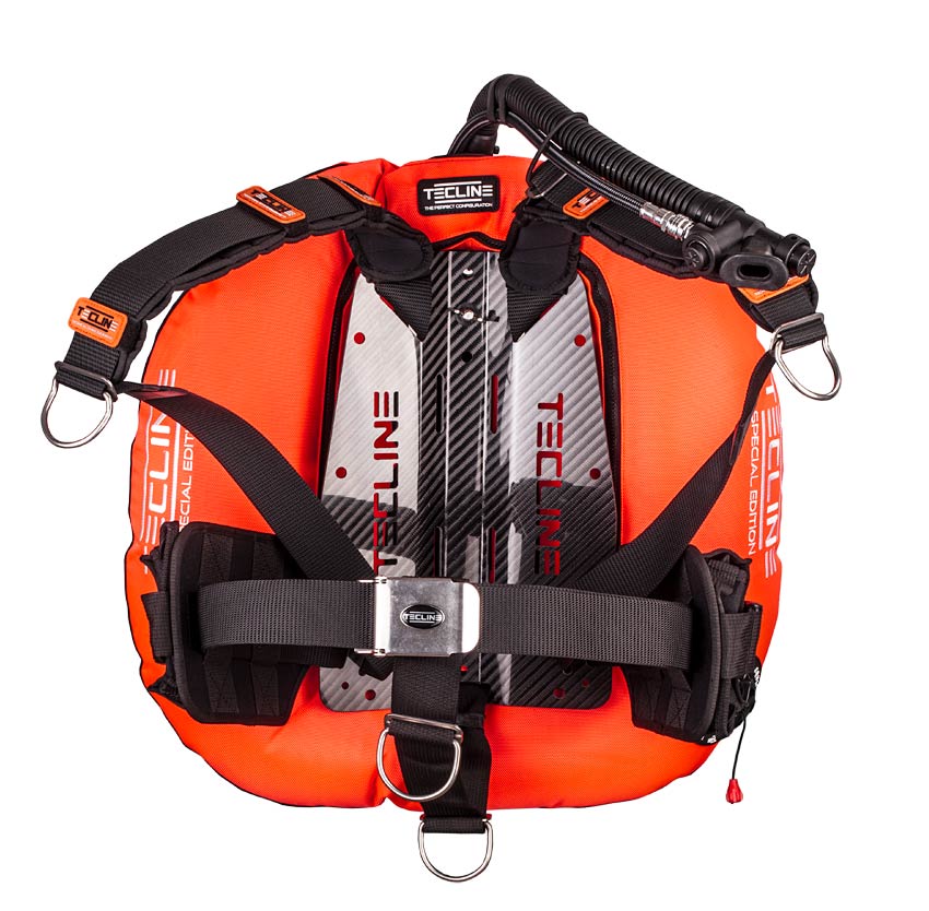 Donut 22 Special Edition orange, Carbon backplate with DIR harness and weight pockets