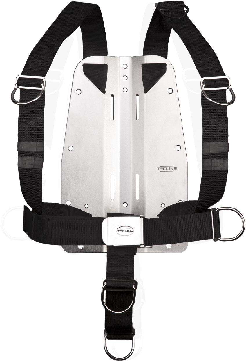 Harness TecLine DIR standard webbing - incl. 3 mm SS backplate, BP without logo
