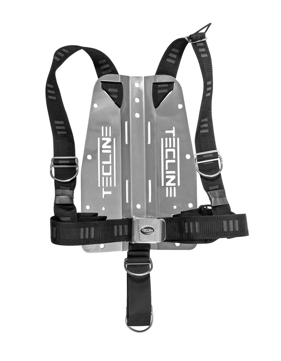 Harness TecLine DIR soft webbing "E" - incl. 3 mm aluminum backplate (weight 1,35 kg)