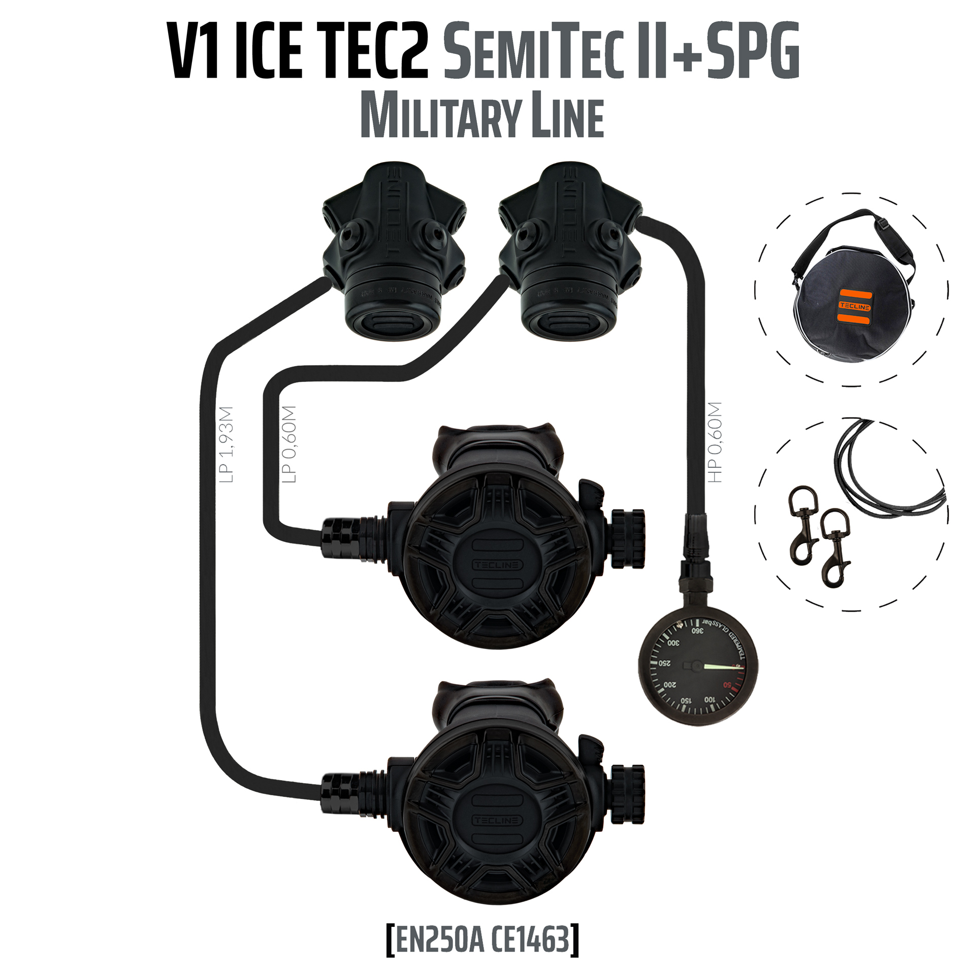 Regulator V1 ICE TEC2 rev. Semi Tec II with SPG - EN250A - Military Line