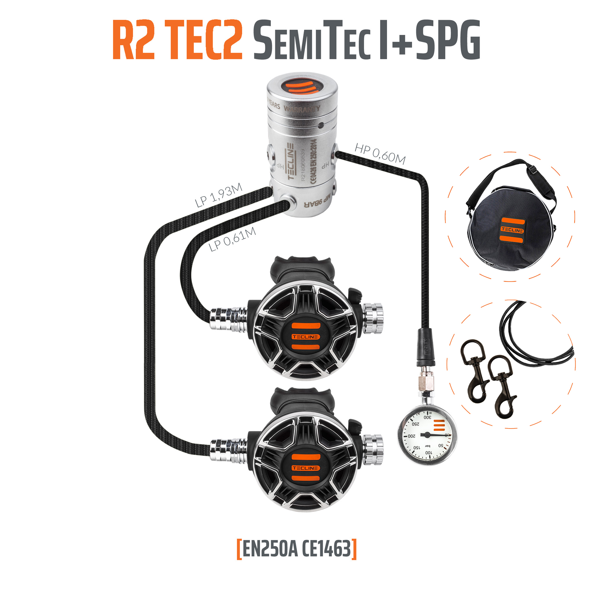 Regulator R2 TEC2 SemiTec I set with SPG - EN250A