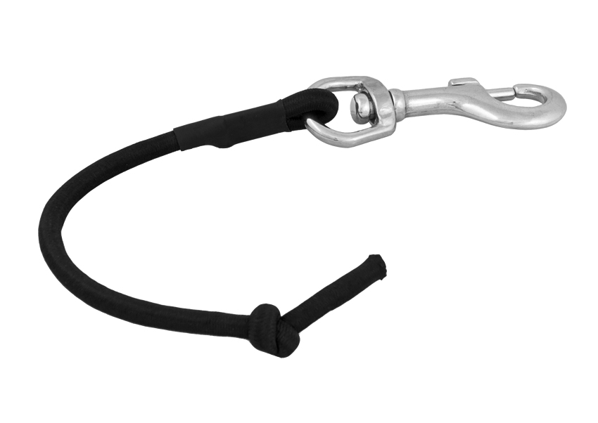 Cola Cerdo Mosqueton Inox con Elástico 6mm