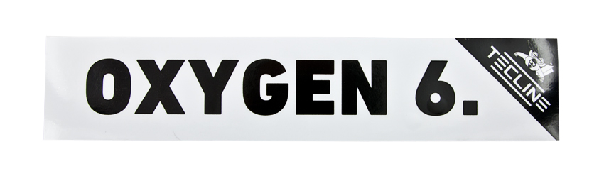 Sticker OXYGEN 6. 30 x 9 cm