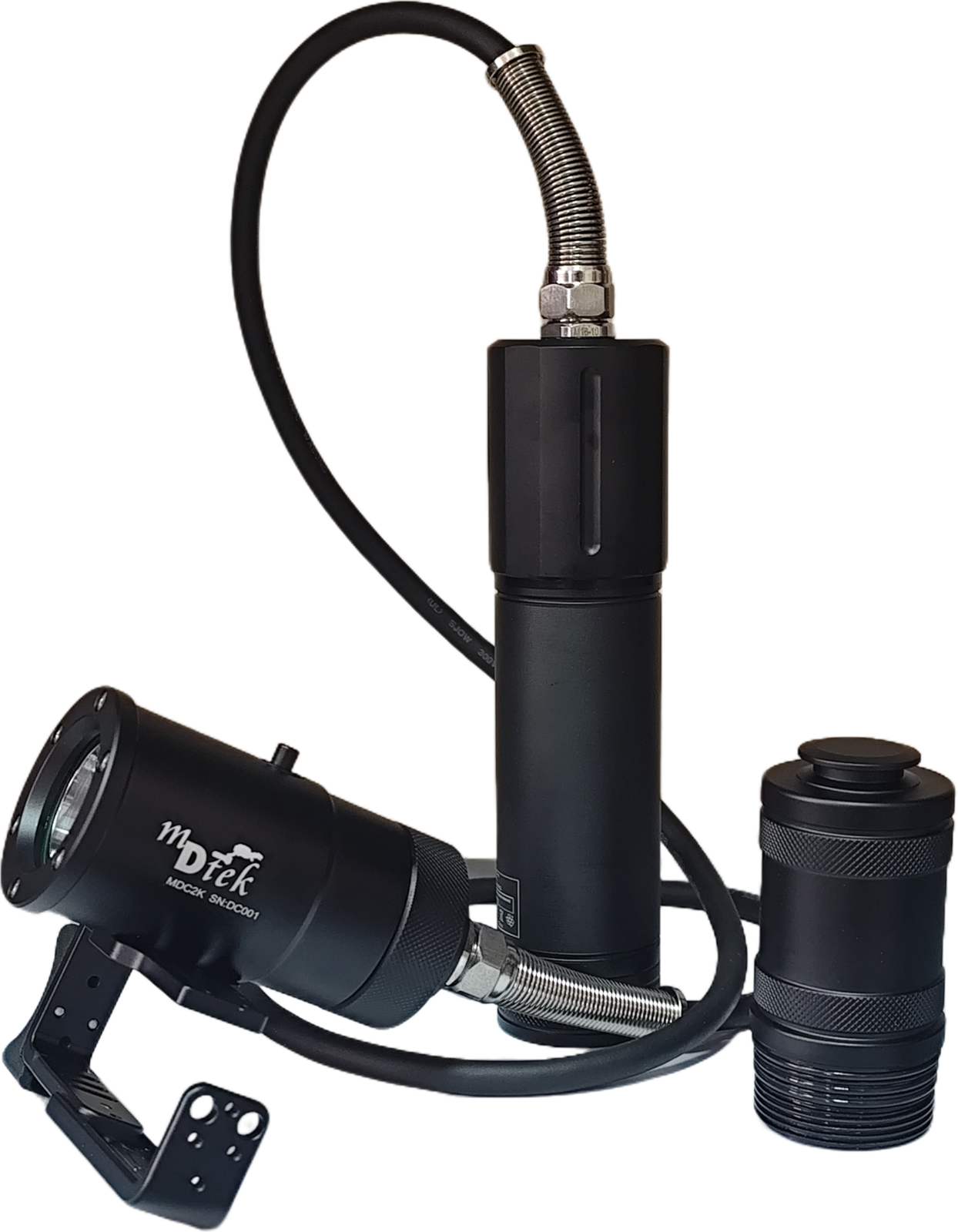 Foco 2000 lumen canister + mano 7,5Amp