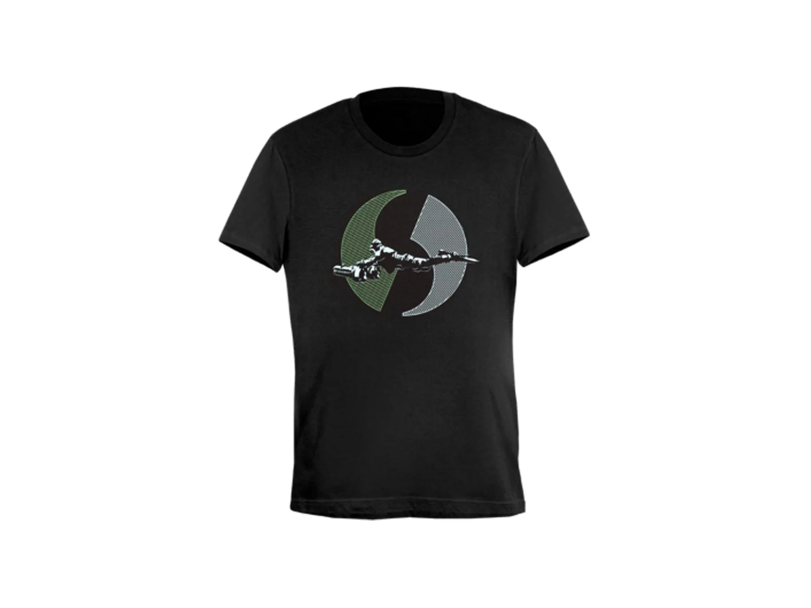 Military&Special Seacraft Black cotton t‐shirt (print in front) ‐ unisex (XXL)