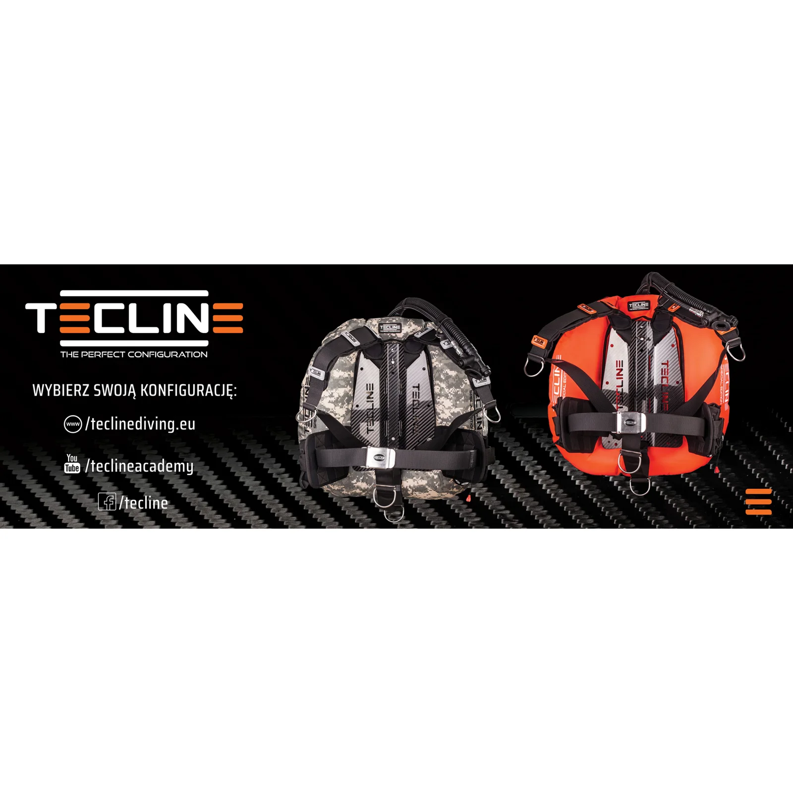 Banner Tecline Kevlar 150 x 50 cm, versión polaca