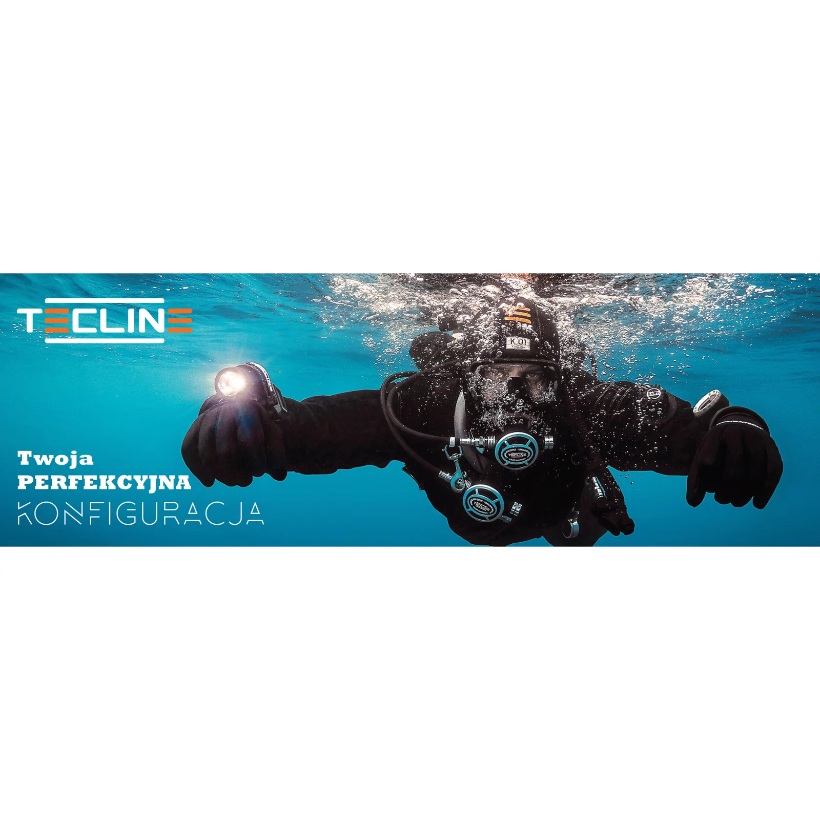 Banner Tecline Diver 150 x 50 cm, versión polaca